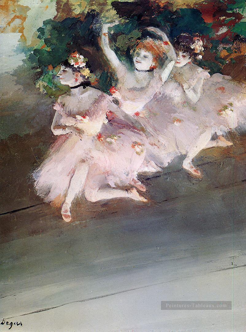 trois danseurs de ballet 1879 Edgar Degas Peintures à l'huile
